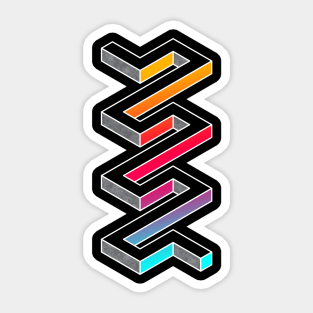 GEOMETRIC WORM Sticker